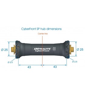 Moyeu Extralite CyberFront SP