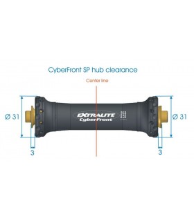 Moyeu Extralite CyberFront SP (HDC céramique)