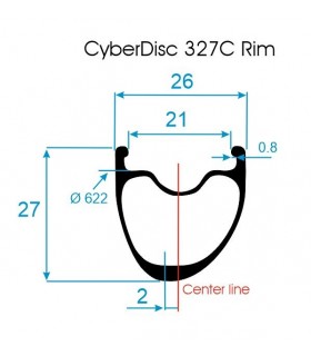 Roues Extralite CyberDisc 327C BERD (pneus)