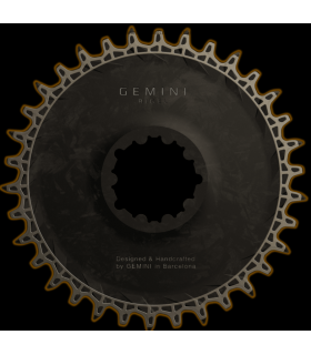 Monoplateau Gemini Rigel carbone (1x11/12)