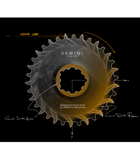 Monoplateau Gemini Rigel carbone (1x11/12)