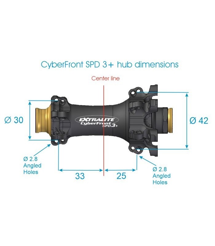 Extralite CyberFront SPD-3+ hub